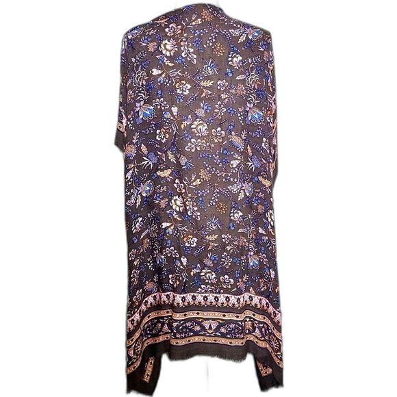 Maurices Bohemian Floral Print Kimono Cover Up Sz OS - Picture 3 of 7